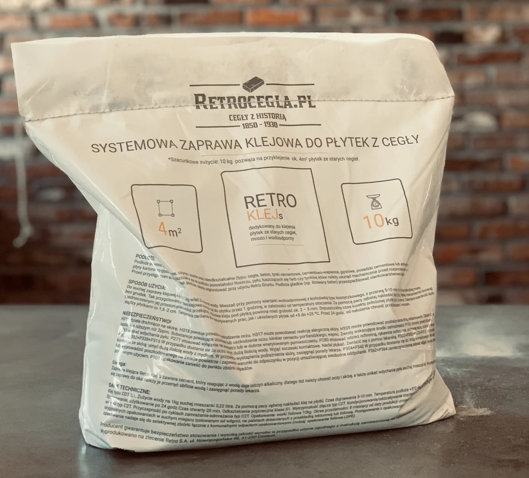 Retro klej do cegły S 10 kg