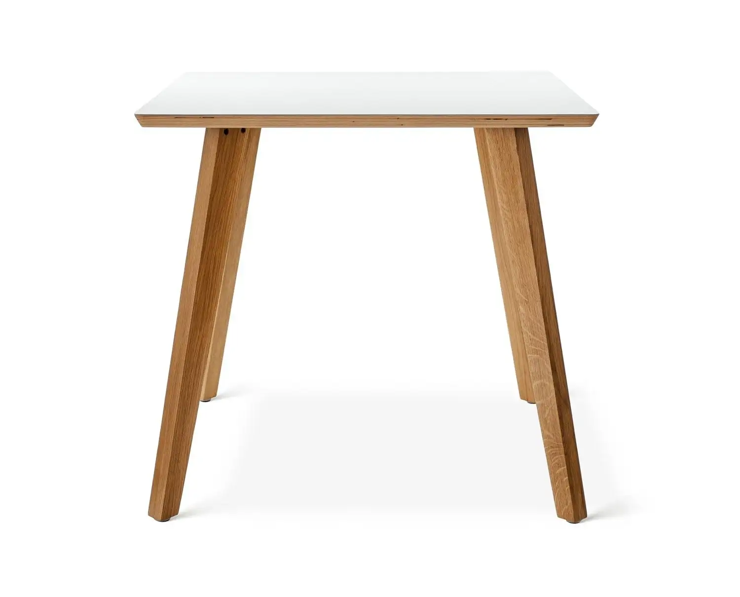 Natural Dining Square Oak białe 80 cm - Stół kwadratowy 80 cm z dębowymi nogami