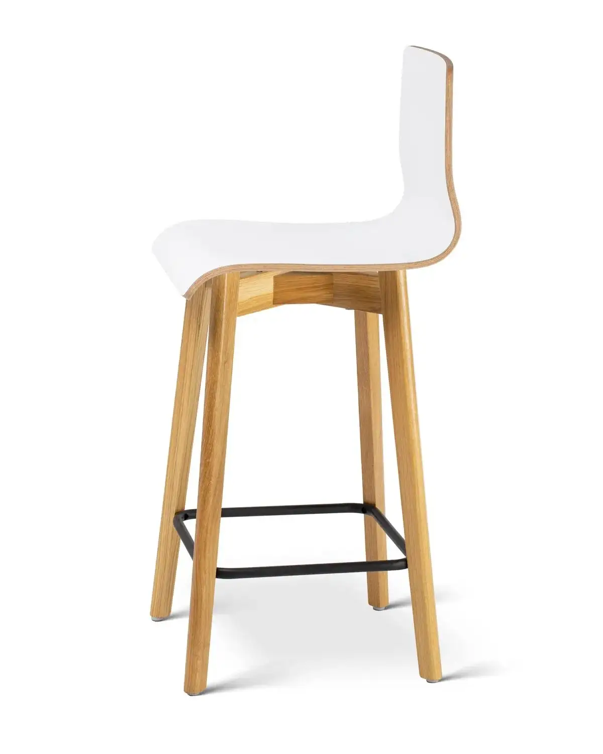 Natural Oak białe 65 cm - Hoker dębowy 65 cm do wyspy kuchennej